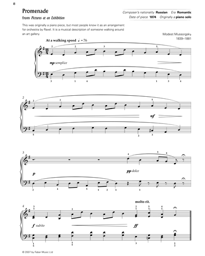 Promenade (from 'Pictures at an Exhibition') — Modest Mussorgsky