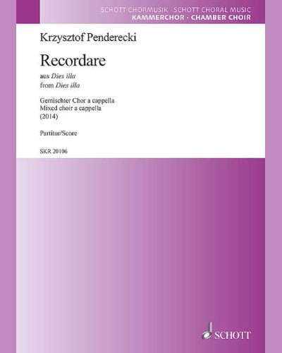 Recordare — 彭德雷茨基
