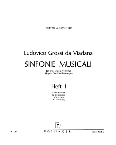 Sinfonie Musicali, Vol. 1 — Lodovico Grossi da Viadana