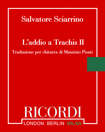 L'addio a Trachis II — Salvatore Sciarrino