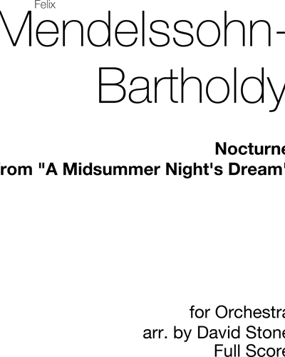 Nocturne (from 'A Midsummer Night's Dream') — 门德尔松