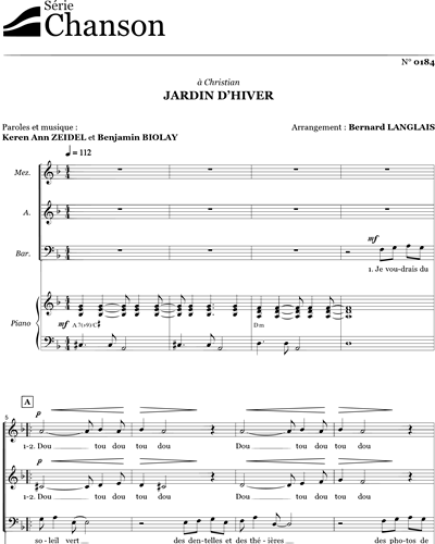 Jardin d'hiver — Benjamin Biolay