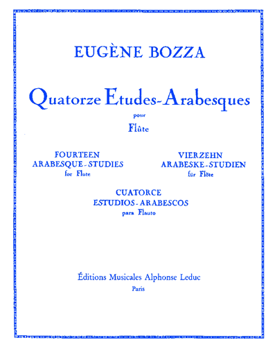 Quatorze Etudes-Arabesques pour Flute — 欧仁·博扎