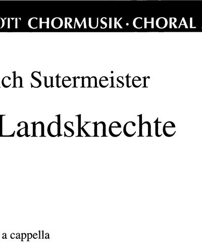 Zwei Männerchöre — Heinrich Sutermeister