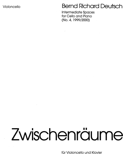 Zwischenräume — Bernd Richard Deutsch