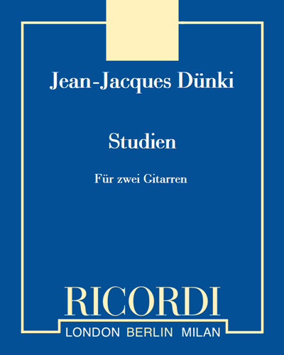 Studien - Für zwei Gitarren — Jean-Jacques Dünki