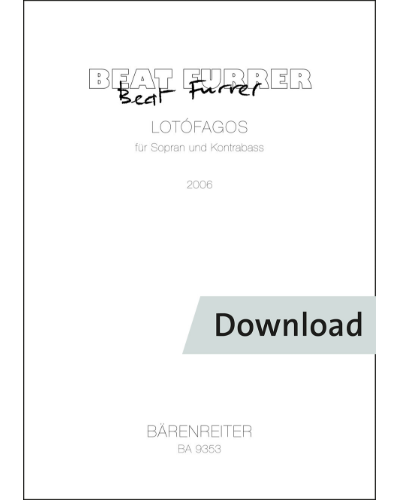 Lotófagos für Sopran und Kontrabass — 比特·富勒尔