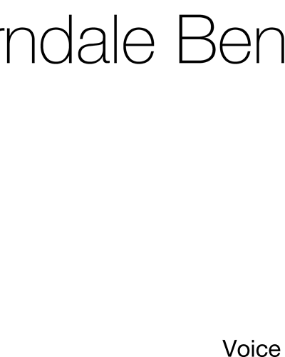Leanin (in F) — T. Sterndale-Bennett