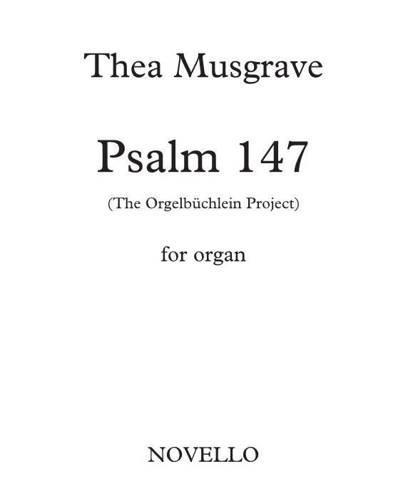 Psalm 147 — 西娅·马斯格雷夫