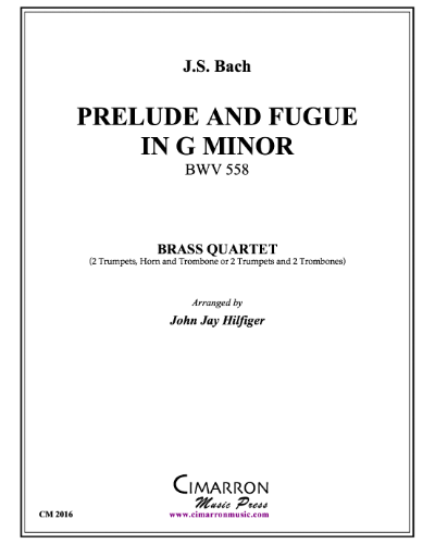 Prelude and Fugue in G minor, BWV 558 — 巴赫