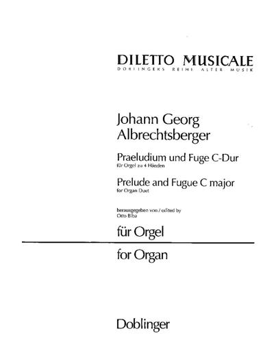 Prelude and Fugue in C major — Johann Georg Albrechtsberger
