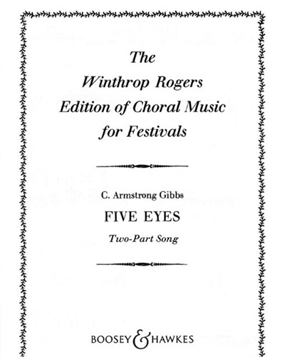 Five Eyes (Arranged for TTBB) — Cecil Armstrong Gibbs