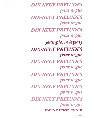19 Préludes — Jean-Pierre Leguay