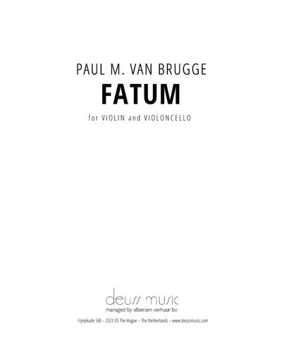 Fatum — Paul M. van Brugge