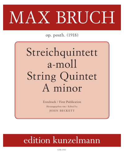 String Quintet in A minor, op. Posth. — 布鲁赫