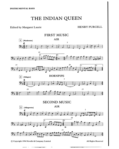 The Indian Queen [1994 Edition] — Henry Purcell