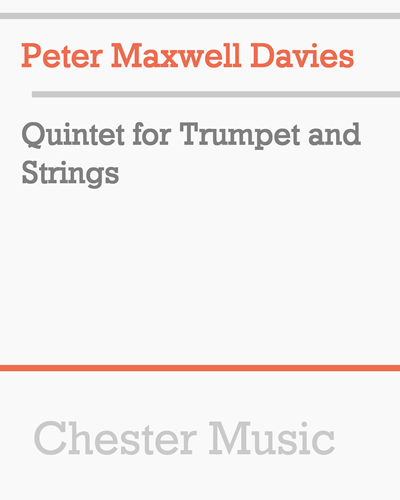 Quintet for Trumpet and Strings — 马克斯韦尔·戴维斯