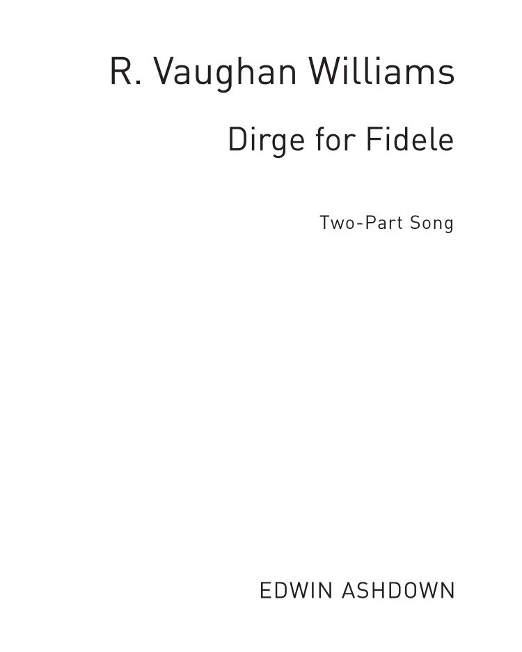 Dirge for Fidele — Ralph Vaughan Williams