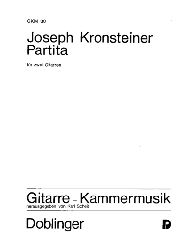 Partita — Joseph Kronsteiner