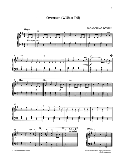 Overture to 'William Tell' — 罗西尼