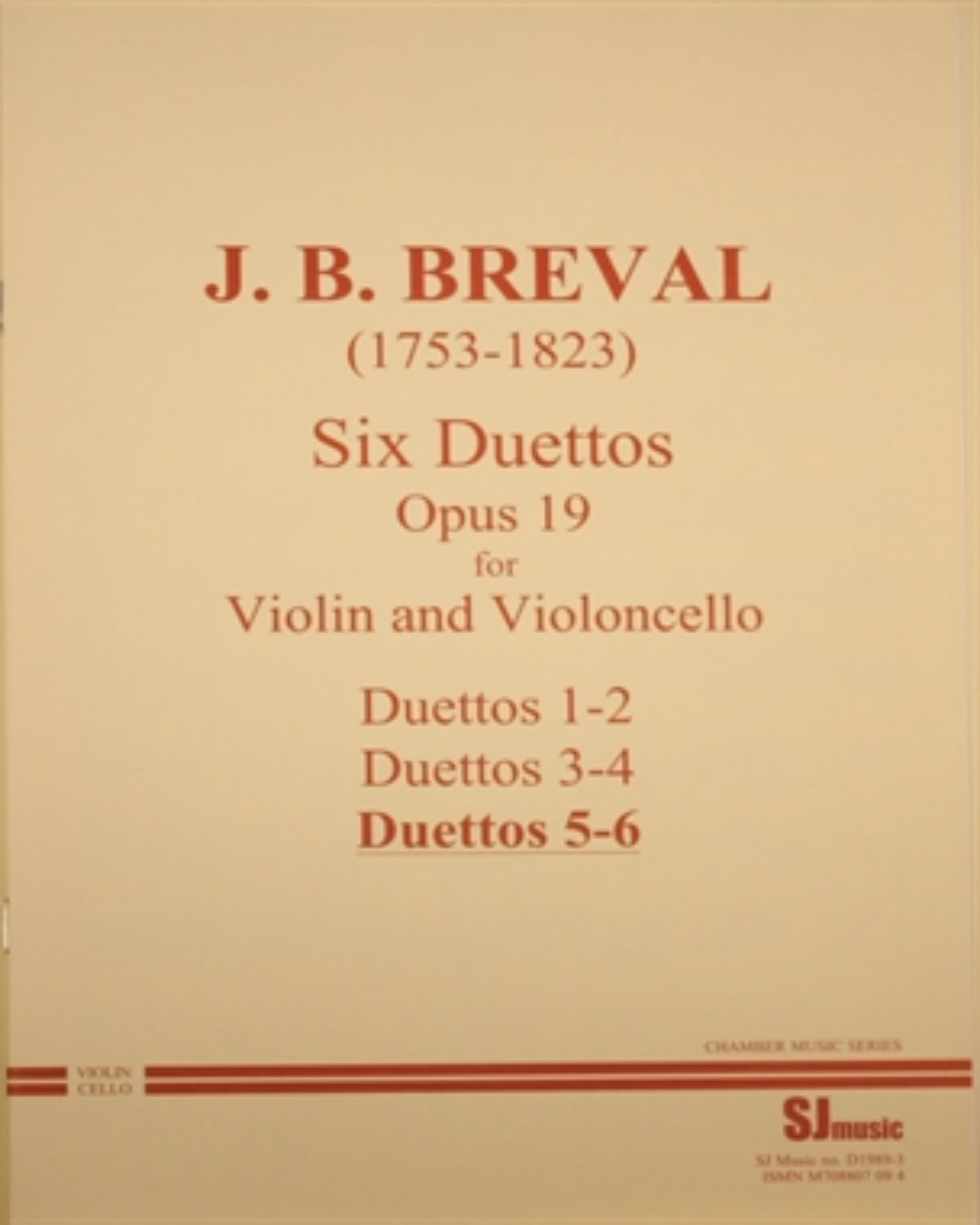 Six Duets, Op. 19 (Nos. 5-6) — Jean-Baptiste Bréval