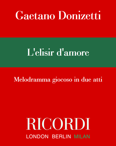 L'elisir d'amore [Traditional] — 多尼采蒂