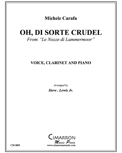 Oh Di Sorte Crudel (from 'Le Nozze di Lammermoor') — Michele Carafa