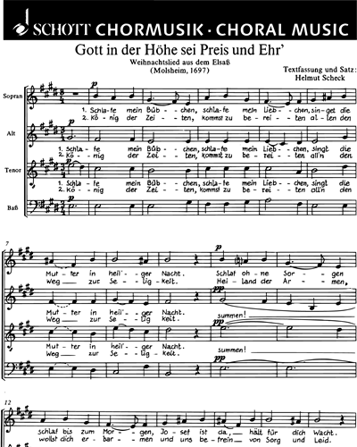 Gott in der Höhe sei Preis und Ehr' — Helmut Scheck
