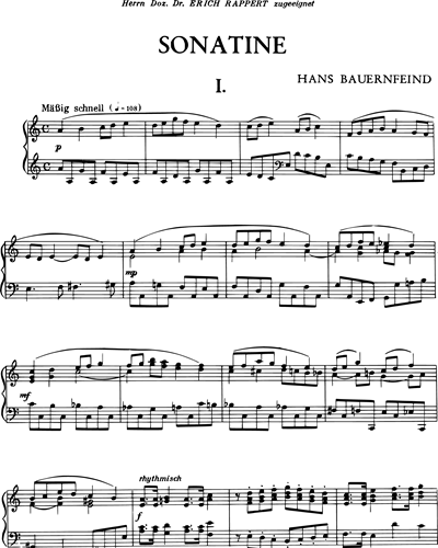 Sonatina — Hans Bauernfeind