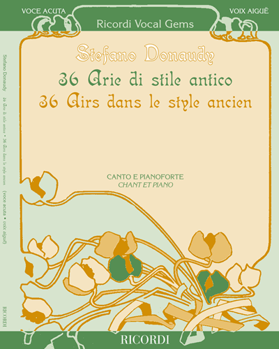 36 Arie di stile antico — Stefano Donaudy