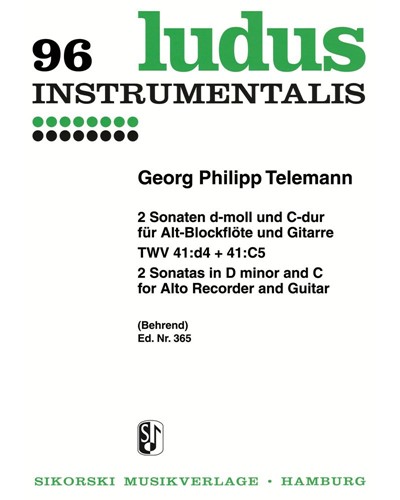 Two Sonatas in D minor and C major — 泰勒曼