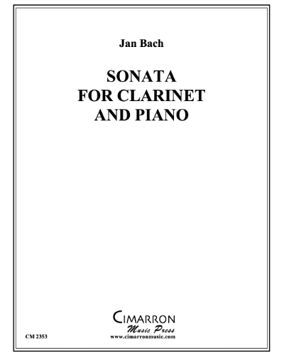 Sonata for Clarinet and Piano — Jan Bach