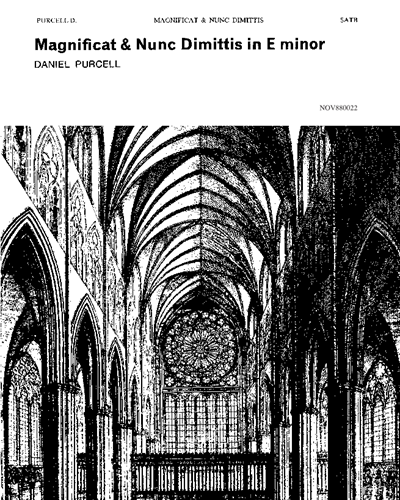 Magnificat And Nunc Dimittis (in F minor) — Daniel Purcell