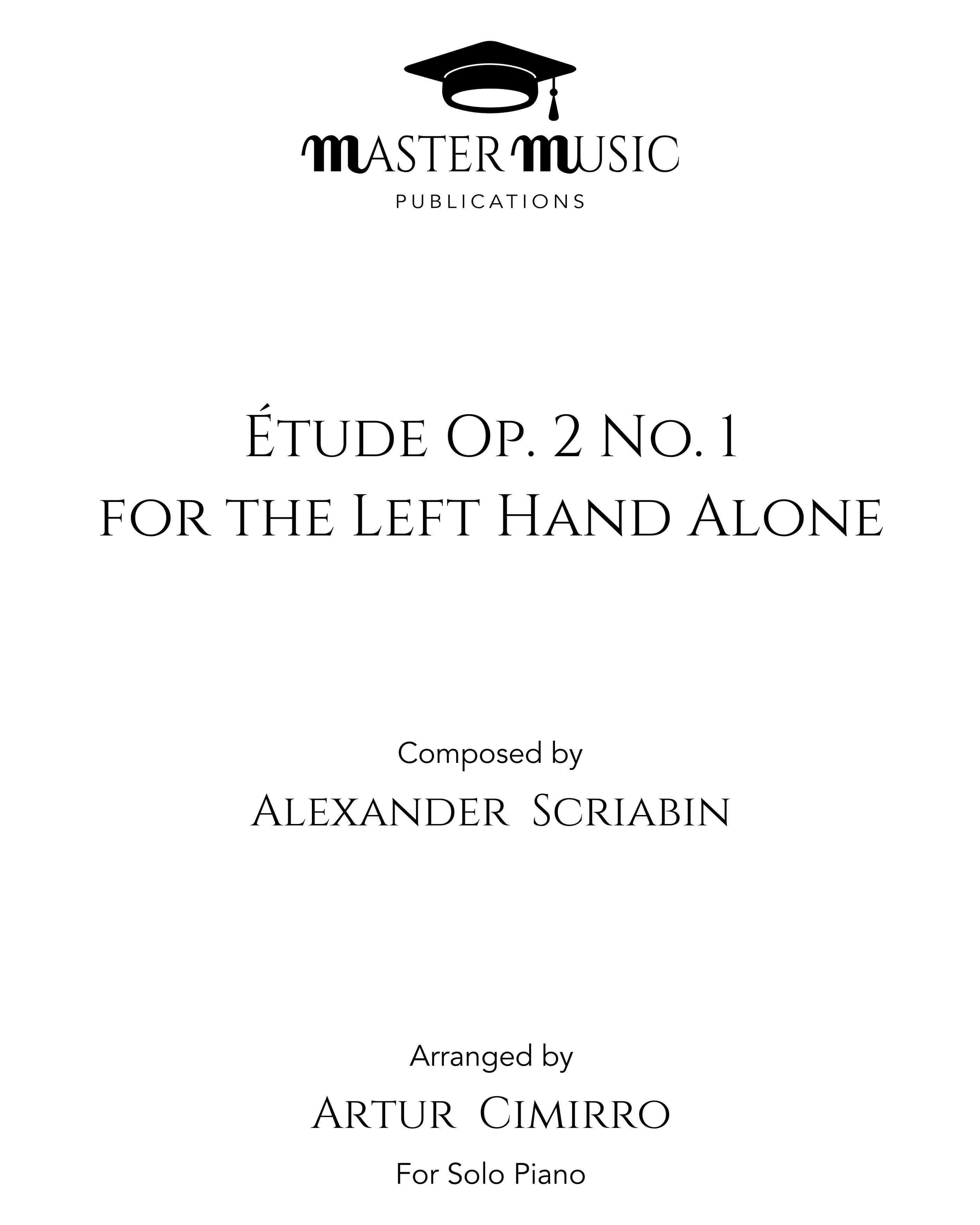 Étude in C-sharp minor, op. 2 No. 1 — 斯克里亚宾