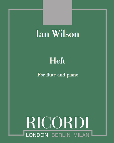 Heft for flute/alto flute and piano — Ian Wilson