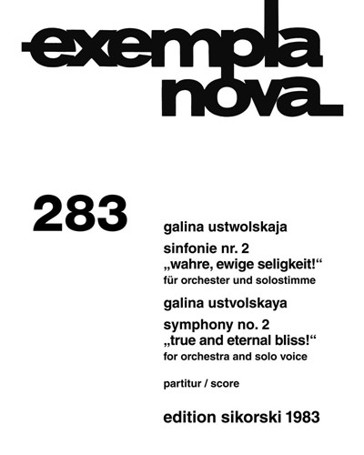 Symphony No. 2 — 乌斯特沃尔斯卡娅