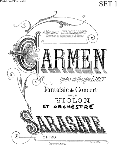 Fantaisie sur Carmen — 萨拉萨蒂