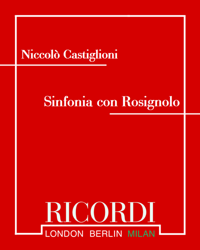 Sinfonia con Rosignolo — Niccolò Castiglioni