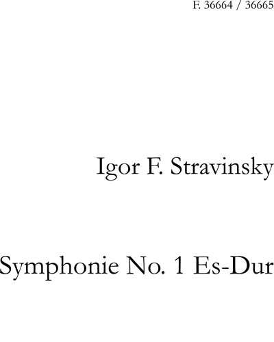 Symphony No. 1 in E-flat major, op. 13 — 斯特拉文斯基