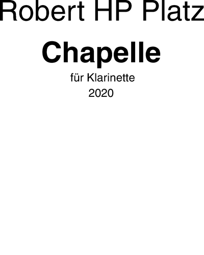 Chapelle — Robert Hugo Philip Platz