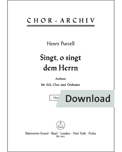O, sing unto the Lord — Henry Purcell