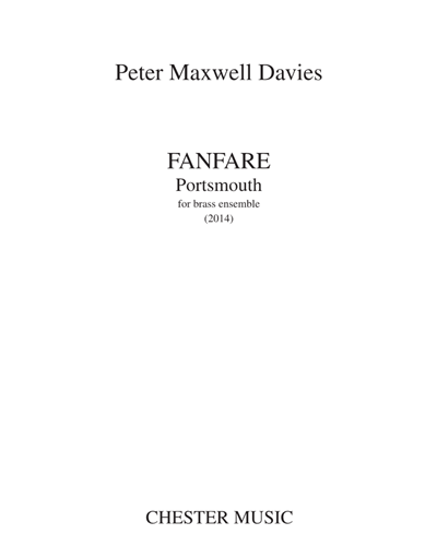 Fanfare; Portsmouth — 马克斯韦尔·戴维斯