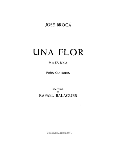 Una flor — Jose Broca