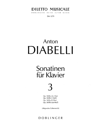 Sonatinas for Piano, Vol. 3, op. 168 — 迪亚贝利