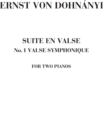 Valse symphonique n. 1 (Suite en Valse) — 多纳尼