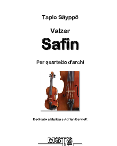 Valzer Safin for string quartet — Tapio Sayppo
