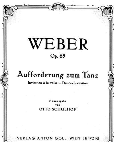 Aufforderung zum Tanz, op. 65 — 韦伯