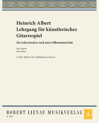 Lehrgang für künstlerisches Gitarrespiel — Heinrich Albert