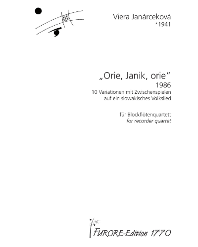 'Orie, Janik, orie' (10 Variations with Interludes on a Slovak Folk Song) — Viera Janárceková