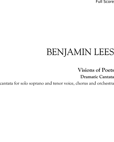 Vision of Poets — Benjamin Lees